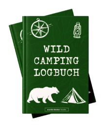 Buchcover vom Wildcamping Logbuch